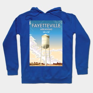 Fayetteville Arkansas Travel poster Hoodie